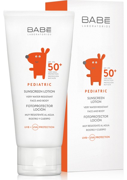 Pediatrik Güneş Losyonu SPF 50+ 100 ml Hassas Ciltler için Suya Dayanıklı Koruma