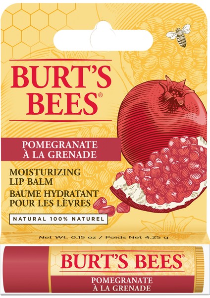 Burts Bees Nar Aromalı Dudak Bakım Kremi Blister Ambalaj -Pomegranate Lip Balm Blister 4,25 gr