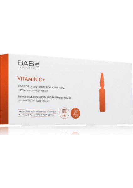 Vitamin C+ Ampul Aydınlatıcı Etkili Konsantre Bakım 10 x 2 ml