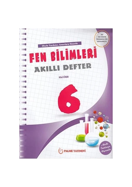 Palme Yayıncılık 6. Sınıf Fen Bilimleri Akıllı Defter - Hilal Cihan