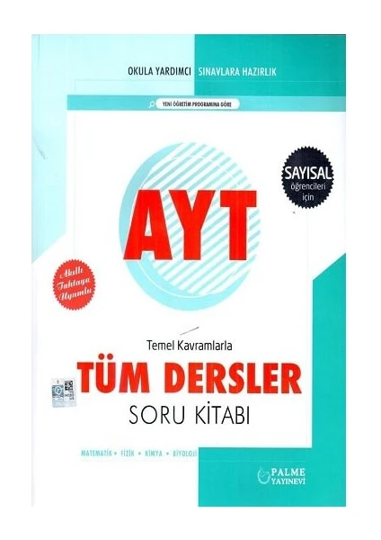 Palme Yayıncılık AYT Sayısal Temel Kavramlarla Tüm Dersler Soru Kitabı