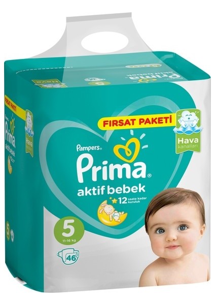 Büyük Fırsat Paketi 5 Numara 92 Adet ( 46 x 2 ) 11-16 kg