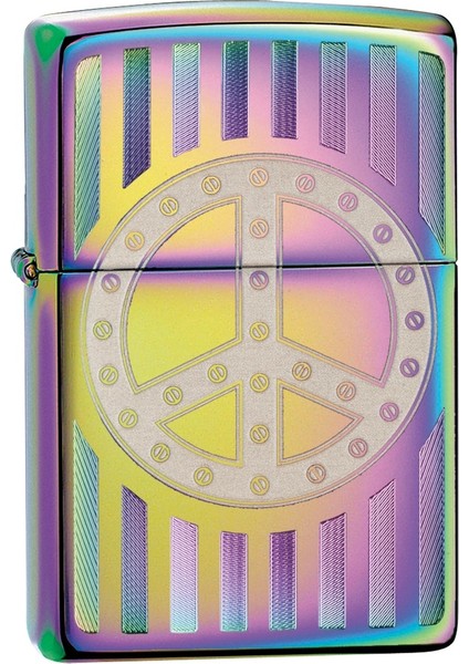 151 Rivet Peace Sign Çakmak Rüzgar Geçirmez Çevre Dostu Premium Tasarım