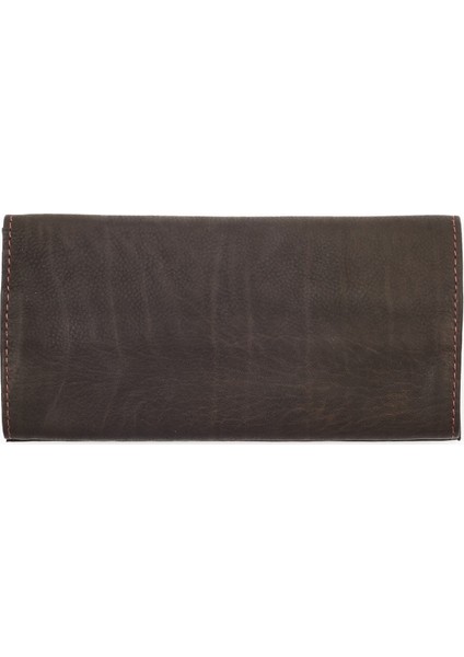 Leather Tri-Fold Tobacco Pouch Çakmak