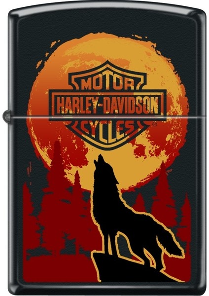 Harley Davidson Wolf Çakmak Çevre Dostu Hediye Kutusunda Ömürboyu Garanti ile