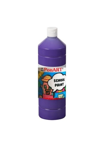 School Paint Tempera Boya 1000 Ml. Psp-2209 Mor