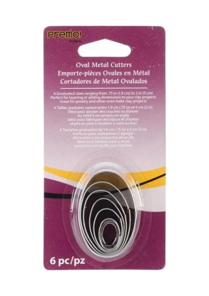 Kil Bıçak Seti Oval Metal 6 Parça Amm1021