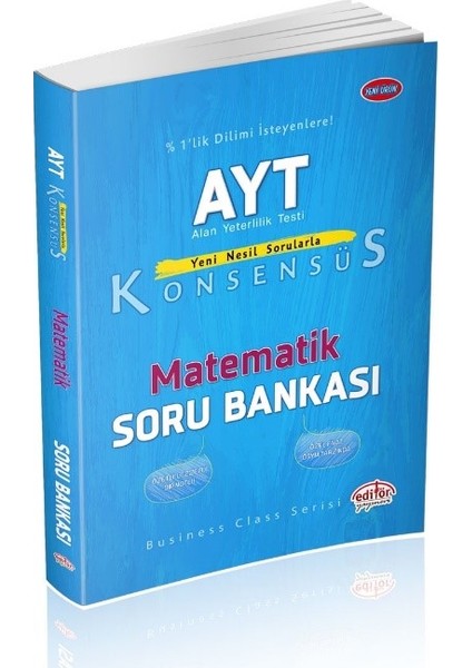 Editör Yayınları AYT Konsensüs Matematik Soru Bankası