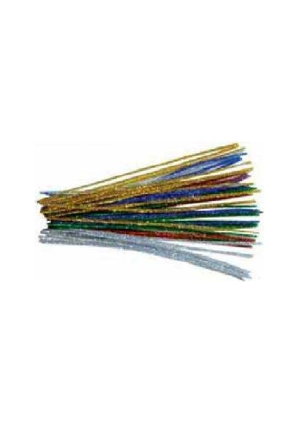 Glitter Şönil (Metalik - Pipo Temizleyici) 30 cm. 50 Adet