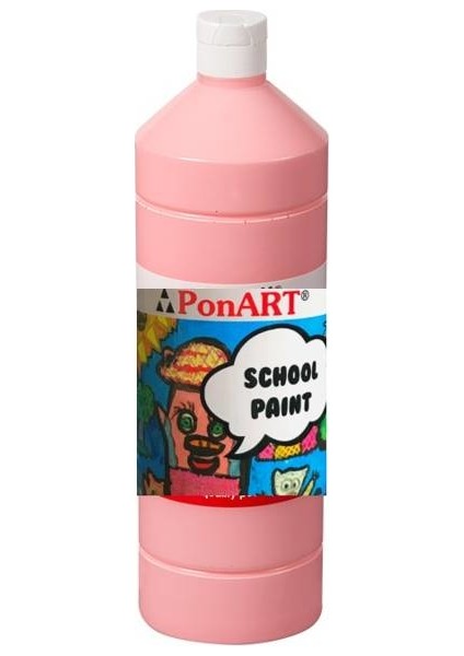 School Paint Tempera Guaj Boya 1000 ml. PSP-2223 PEMBE