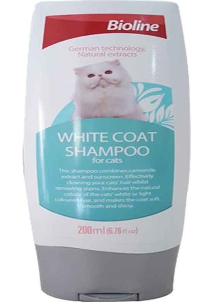 Beyaz Tüylü Kediler Için Kedi Şampuanı 200 ml