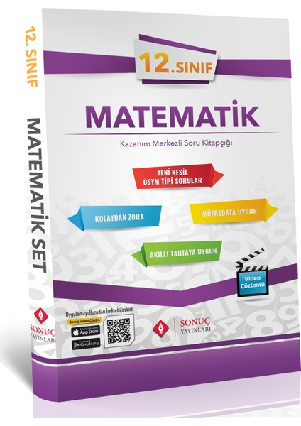 Sonuç Yayınları  12.Sınıf Matematik Kazanım Merkezli Soru Kitapçığı 2020