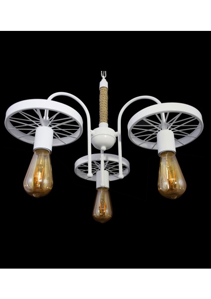 Spor Modern Rustik Retro Üçlü Model Teker Sarkıt Avize fırsatları