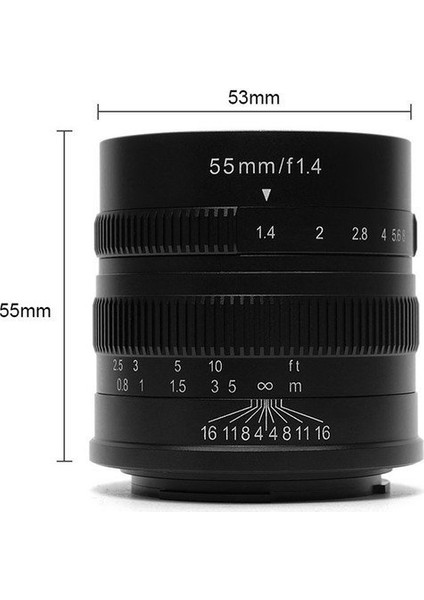 55mm F/1.4 APS-C Manual Fixed Lens (Sony E-mount)