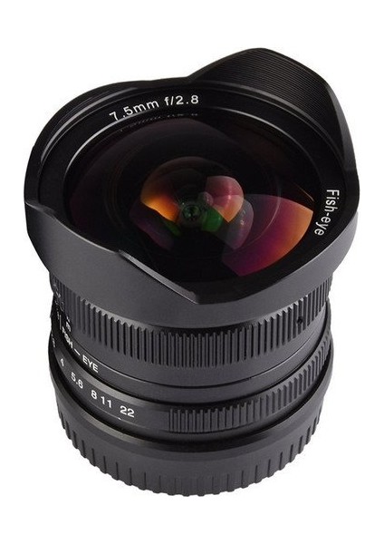 7.5mm F2.8 APS-C Fisheye Fixed Lens (M43 Panasonic ve Olympus Mount)