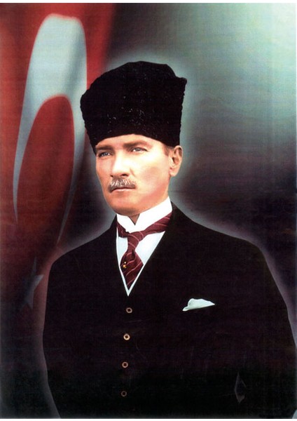 Kalpaklı Atatürk Portresi Kanvas Tablo