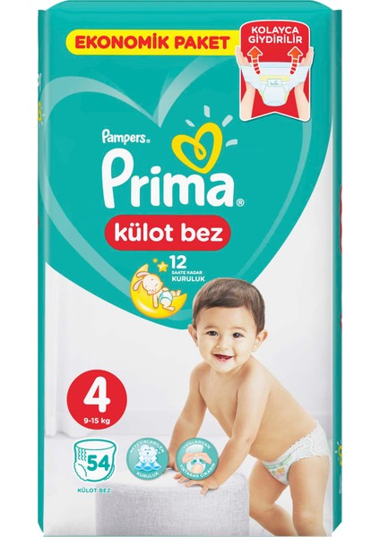 Külot Bebek Bezi 4 Beden 54 Adet Maxi Ekonomik Paket