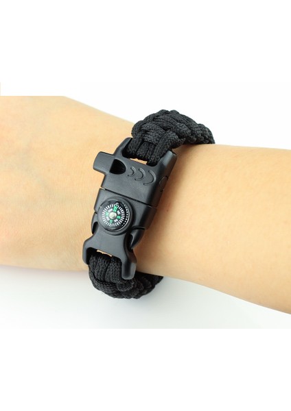 Paracord (Paraşüt Ipi) Survival Bileklik - 3 Fonksiyonlu