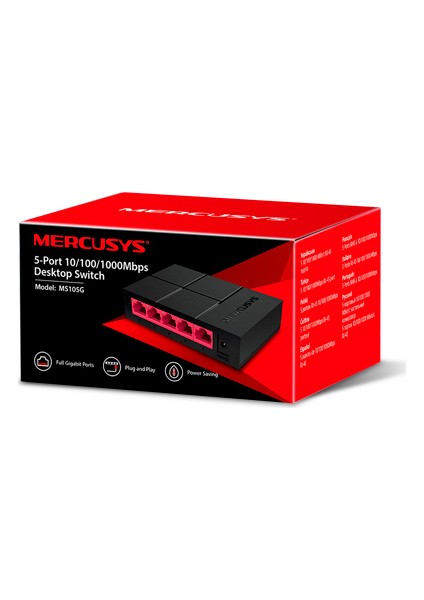 MS105G 5-Port 10/100/1000 Mbps Masaüstü Switch