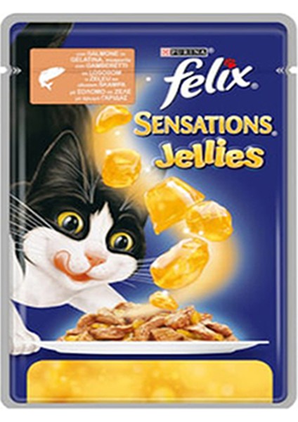 Sensations Somonlu ve Karidesli Yaş Kedi Maması 85 g 6 Al 5 Öde