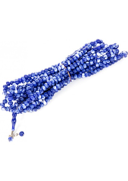 500'lük Tesbih Lacivert-Beyaz