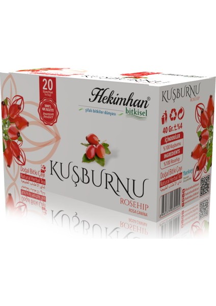 Bitkisel Kuşburnu Çay 20 Li