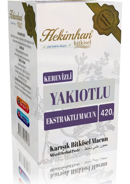 Bitkisel Kerevizli Yakıotlu Macun 420 gr