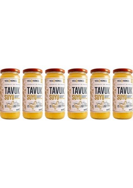 Veg&bones Tavuk Suyu 480ml 6'LI Paket