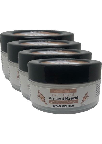 Whitening Cream 4 Adet Arnavut Kremi 50ML Aklık Kremi Ile 120ML Playboy Masaj Yağı