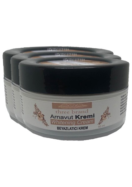 Whitening Cream 3 Adet Arnavut Kremi 50ML Aklık Kremi Ile 120ML Playboy Masaj Yağı
