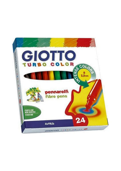 Turbo Color Keçeli Boya Kalemi 24 Renk