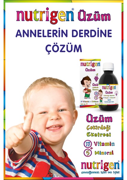 Üzüm Şurup 200 Ml*3 (3'lü Ekonomik Paket)