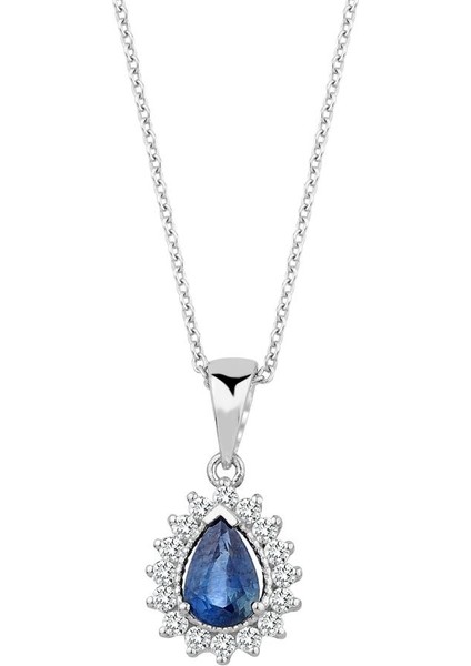 Damla Safirli Kolye Pn1791-2