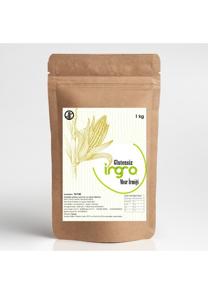 Glutensiz Mısır İrmiği 1000 g