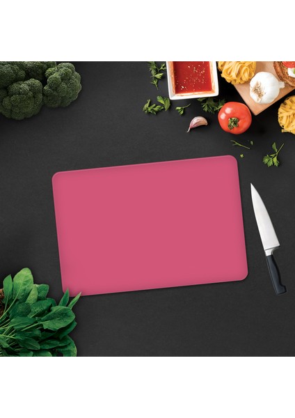 Düz Renk - Neon Pembe | Cam Kesme Tahtası - Cam Kesme Tablası | 30cm x 40cm fiyatları