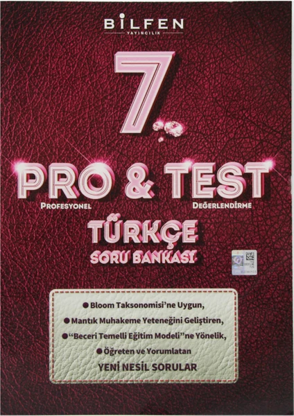 Bilfen Yayınları 7. Sınıf Pro&Test Türkçe Soru Bankası