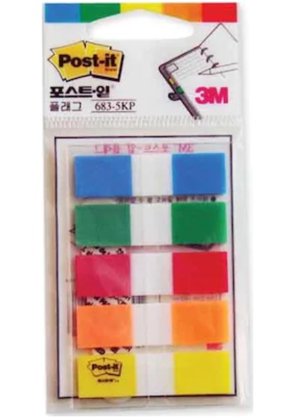 POST-IT İŞARET BANDI 5 RENK 12MX43,6MM 683-5KP