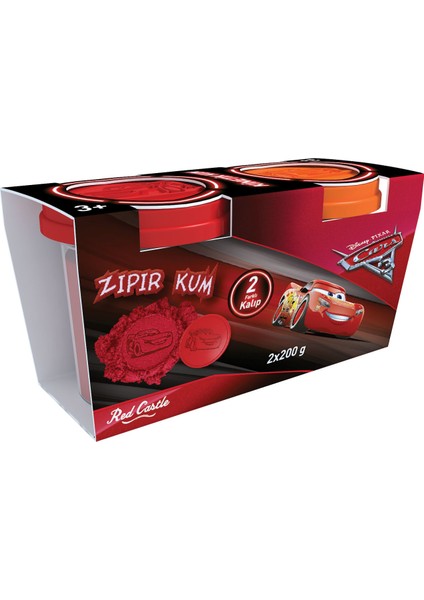 Castle Zıpır Kum Cars 3 200 Gr 2 Li Zkt-02