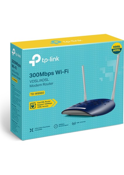 TD-W9960, N300Mbps Wireless VDSL/ADSL Modem Router