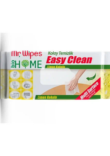 Mr. Wipes Çok Amaçlı Yüzey Temizleme Mendili - Limon