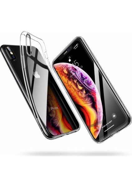 Apple iPhone XS Max Kamera Korumalı Premium Şeffaf Silikon Kılıf Tıpalı Arka Kapak fiyatları