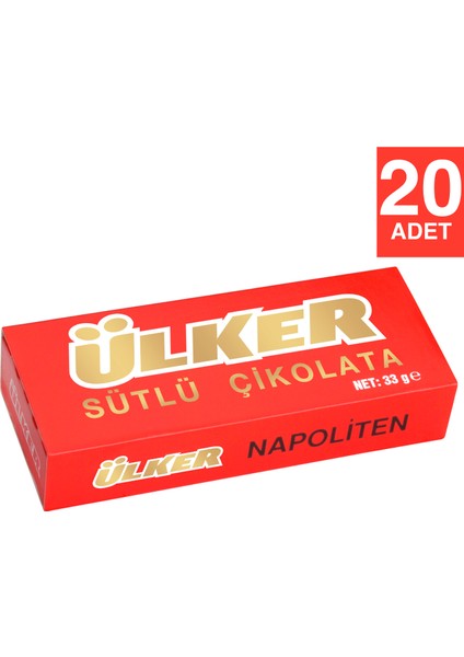 Napoliten Çikolata 33Gr x 20 Adet