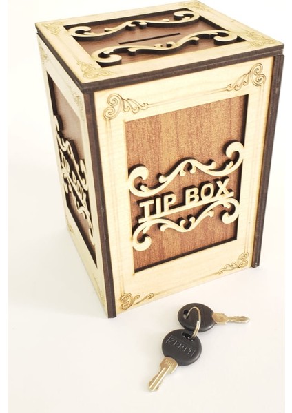 Ahşap Kumbara Tip Box