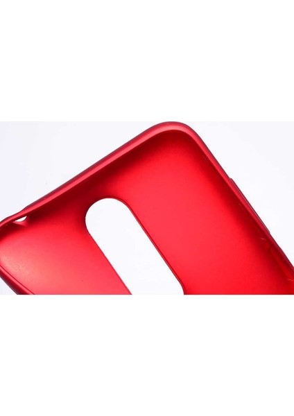 Xiaomi Redmi 6 Kılıf Priming Mat Silikon Arka Kapak Kılıf Kırmızı