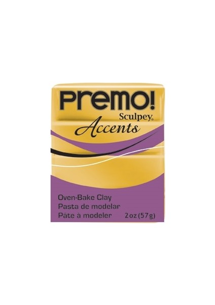 Premo Accents Ekstra Efektli Polimer Kil 5055 18K Gold