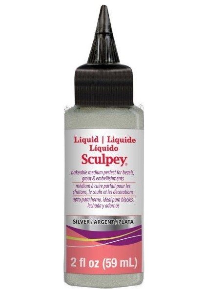 Silver Liquid Sculpey (Gümüş Rengi Sıvı Polimer Kil) 59 ml