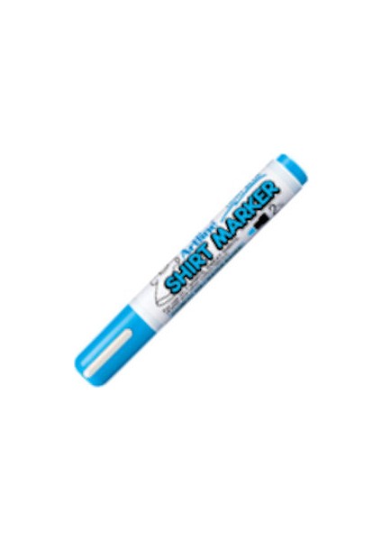 Shirt Marker Tişört Tekstil Kumaş Boyama Kalemi Açık Mavi