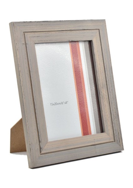 15 x 20 cm Ahşap Paspartulu Fotoğraf Çerçevesi