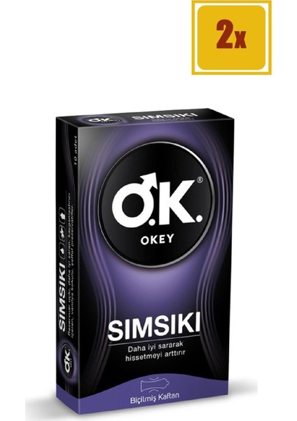 10 Adet Sımsıkı Prezervatif 2'li Set