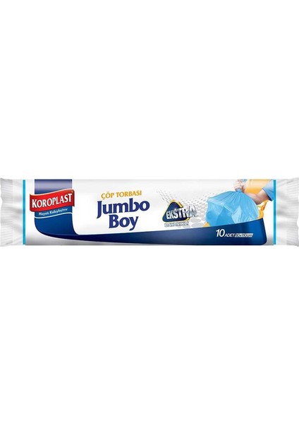 10' lu Güçlü Jumbo Boy Çöp Torbası 3'lü Set